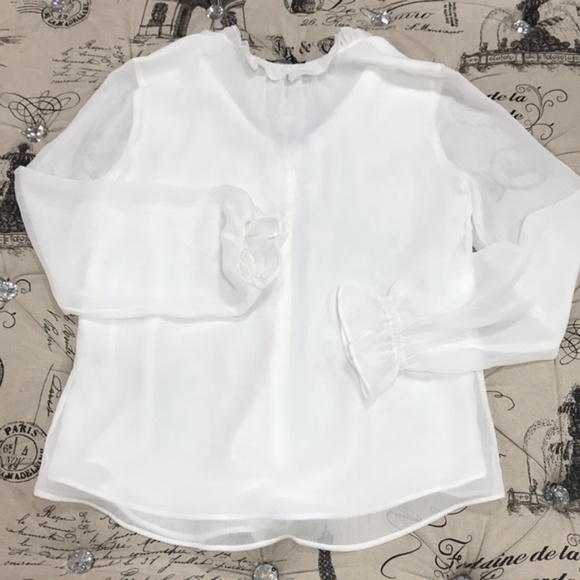 Elie Tahari Ciara Silk Blouse - Picture 3 of 9